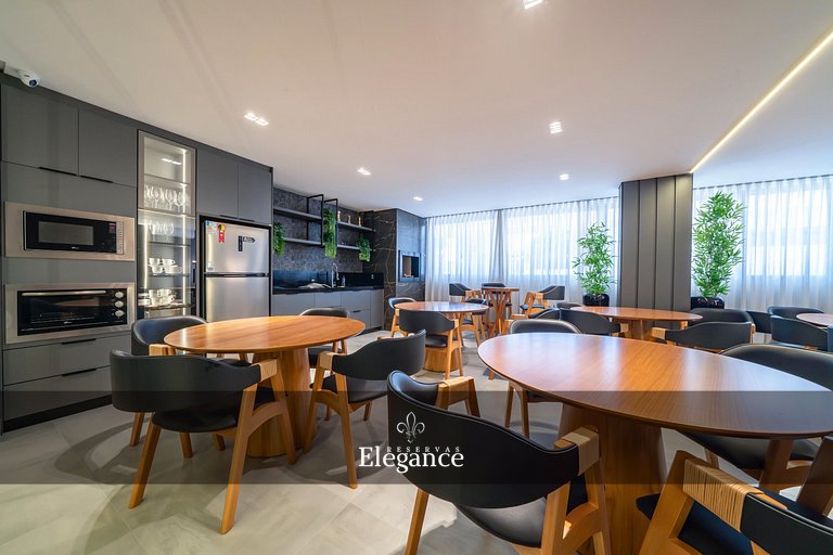 Elegance 313 – Espaço Gourmet e Piscina no Rooftop