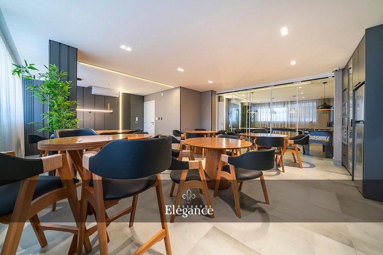 Elegance 313 – Espaço Gourmet e Piscina no Rooftop