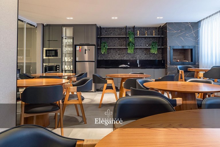 Elegance 313 – Espaço Gourmet e Piscina no Rooftop