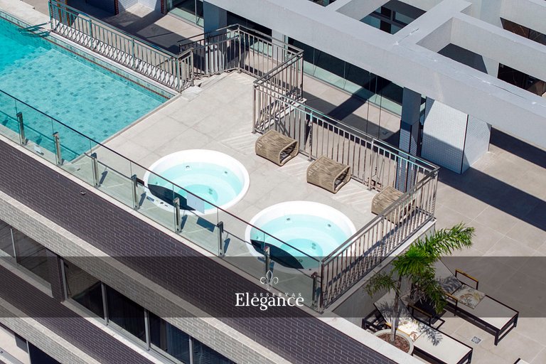 Elegance 313 – Espaço Gourmet e Piscina no Rooftop