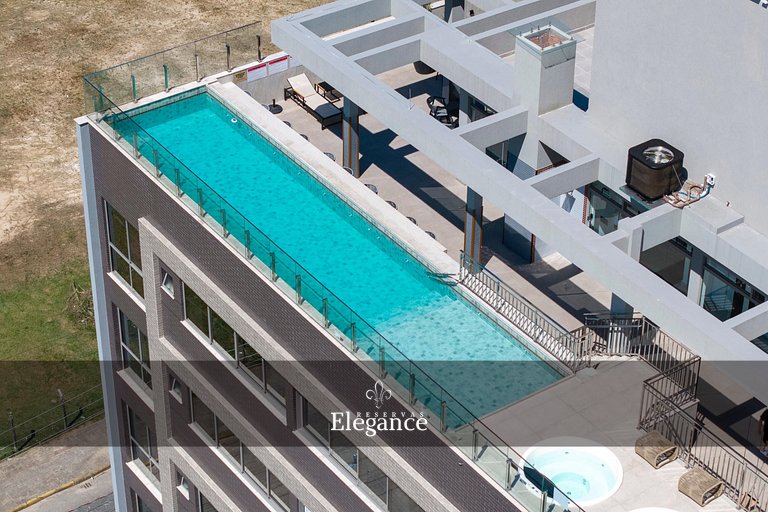 Elegance 313 – Espaço Gourmet e Piscina no Rooftop