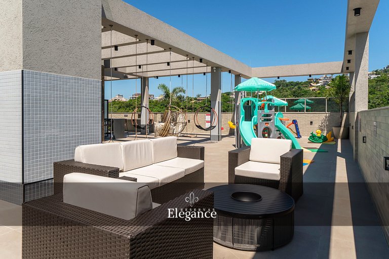 Elegance 313 – Espaço Gourmet e Piscina no Rooftop