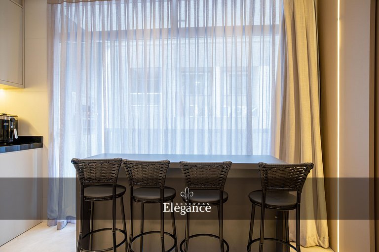 Elegance 313 – Espaço Gourmet e Piscina no Rooftop